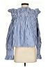 Steve Madden Stripes Blue Sleeveless Blouse Size S - photo 1