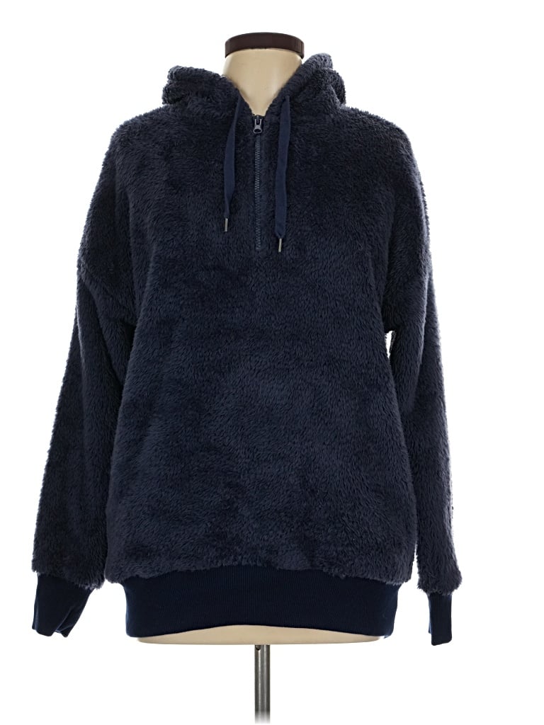 Pre-owned Aerie Fleece Jacket In Blue
