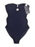 Cache Coeur Solid Blue One Piece Swimsuit Size XS - photo 1