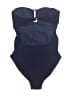 Cache Coeur Solid Blue One Piece Swimsuit Size XS - photo 2
