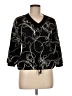 Chico's Black 3/4 Sleeve Blouse Size Med (1) - photo 1
