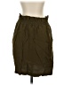 H&M 100% Polyester Solid Green Casual Skirt Size 4 - photo 1