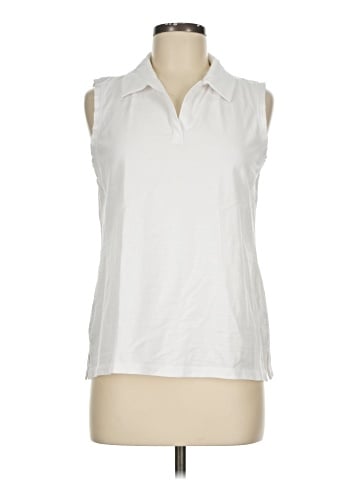 T by Talbots Sleeveless Button-Down Shirt (view 1)