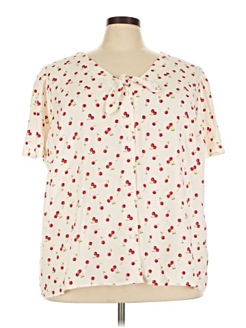LC Lauren Conrad Short Sleeve Blouse (view 1)
