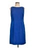 Alyx Solid Blue Casual Dress Size 10 - photo 1