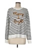 Marled by Reunited Stripes Silver Pullover Sweater Size M - photo 1