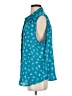 Elle 100% Polyester Teal Sleeveless Blouse Size XL - photo 5