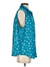 Elle 100% Polyester Teal Sleeveless Blouse Size XL - photo 4