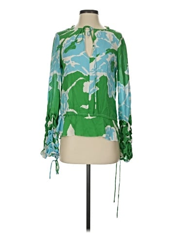 Tory Burch 3/4 Sleeve Silk Top (view 1)