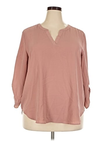 Maurices 3/4 Sleeve Blouse (view 1)
