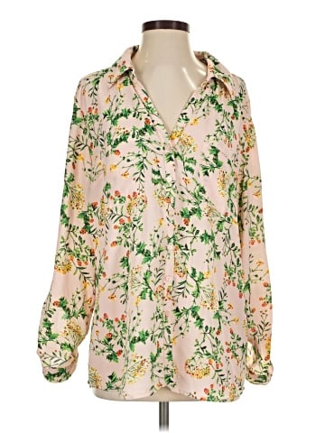NY Collection Long Sleeve Blouse (view 1)