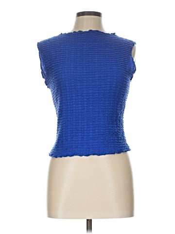 Aqua Sleeveless T-Shirt (view 1)