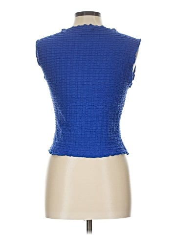 Aqua Sleeveless T-Shirt (view 2)