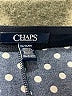 Chaps Polka Dots Blue Casual Dress Size XL - photo 7