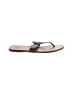 Tory Burch 100% Leather Black Flip Flops Size 8 - photo 1