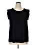 Pleione 100% Polyester Black Short Sleeve Top Size XL - photo 1