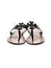 Tory Burch 100% Leather Black Flip Flops Size 8 - photo 2