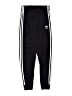 Adidas 100% Polyester Black Track Pants Size 13 - 14 - photo 1