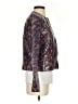 Carlisle 100% Leather Metallic Purple Leather Jacket Size 4 - photo 4