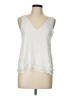 Parker 100% Polyester White Sleeveless Blouse Size L - photo 1