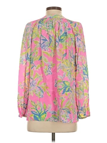 Lilly Pulitzer 3/4 Sleeve Silk Top (view 2)