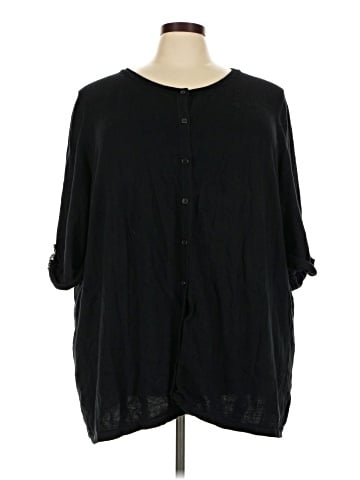 Catherines 3/4 Sleeve Button-Down Shirt (view 1)