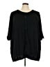 Catherines Black 3/4 Sleeve Button-Down Shirt Size 4X - photo 1