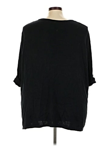 Catherines 3/4 Sleeve Button-Down Shirt (view 2)