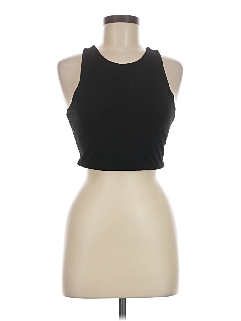 Pre-owned Ododos Tank Top Black Halter Neckline Tops