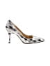 Dolce & Gabbana Houndstooth Silver Heels Size EU (IT) 40 / US 10 - photo 1