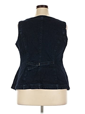 ELOQUII Denim Vest (view 2)