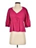 Sofia Jeans by Sofia Vergara Pink 3/4 Sleeve Blouse Size S - photo 1