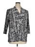 Chaus Gray Long Sleeve Blouse Size XL - photo 1