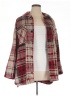 Torrid 100% Polyester Plaid Red Cardigan Size 1X Plus (1) - photo 1