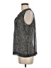Vince Camuto 100% Polyester Gray Sleeveless Blouse Size M - photo 5