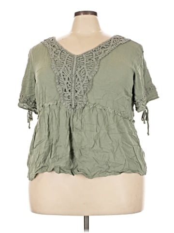 Maurices Short Sleeve Blouse (view 1)