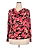INC International Concepts Floral Red Pullover Sweater Size XXL - photo 1