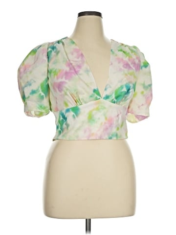 Amanda Uprichard Short Sleeve Blouse (view 1)