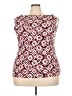 Chaps Red Sleeveless T-Shirt Size 3X - photo 1