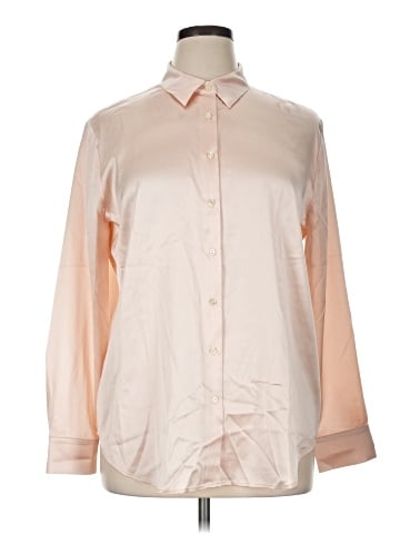 Ann Taylor Long Sleeve Silk Top (view 1)
