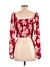Sienna Sky 100% Polyester Red Long Sleeve Blouse Size L - photo 2
