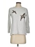 Ann Taylor LOFT 100% Cotton Silver Sweatshirt Size XS - photo 1