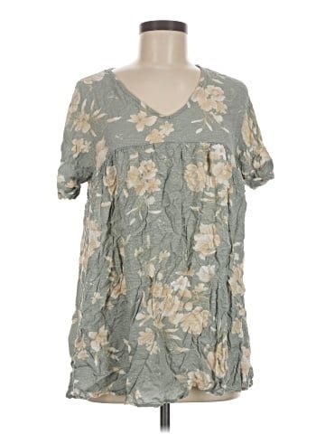 White Birch Short Sleeve Blouse (view 1)