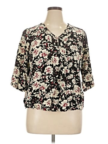 Monday Fun 3/4 Sleeve Blouse (view 1)