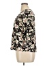 Monday Fun 100% Polyester Floral Black 3/4 Sleeve Blouse Size 1X - photo 5