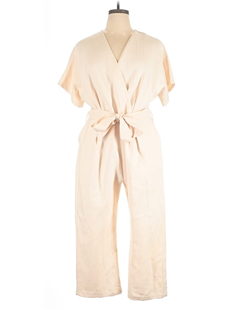Pre-owned Closet Jumpsuit In Tan
