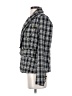Aqua 100% Polyester Tweed Black Gray Blazer Size S - photo 5