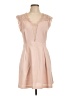 BCBGeneration Solid Pink Tan Cocktail Dress Size 10 - photo 1