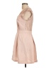 BCBGeneration Solid Pink Tan Cocktail Dress Size 10 - photo 5