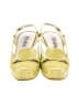 Prada 100% Leather Yellow Green Vintage Heels Size EU 40 - photo 2